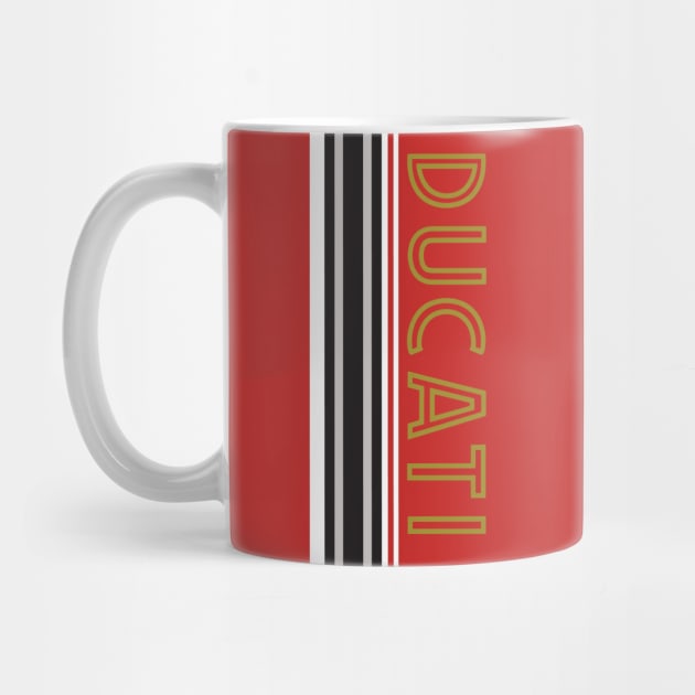 Ducati - Vertical Stripes by Midcenturydave